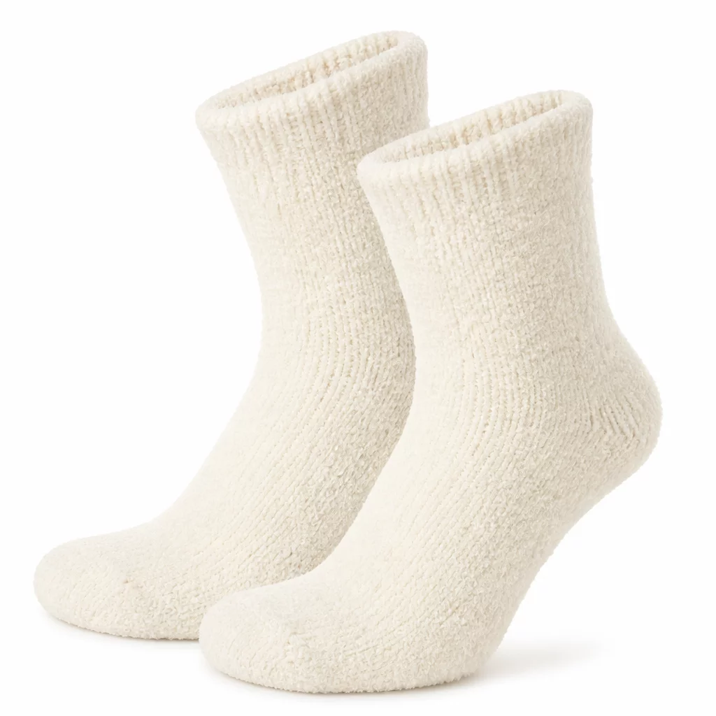 Ivory White Cozy Socks - Fluffy lounge socks
