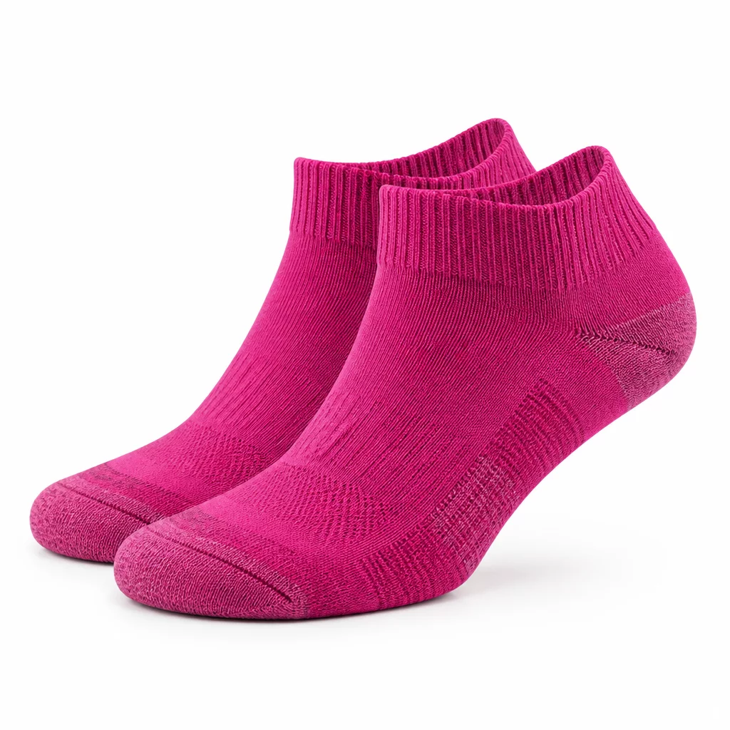 Magenta Pink Trainer Socks - Lightweight fitness ankle socks