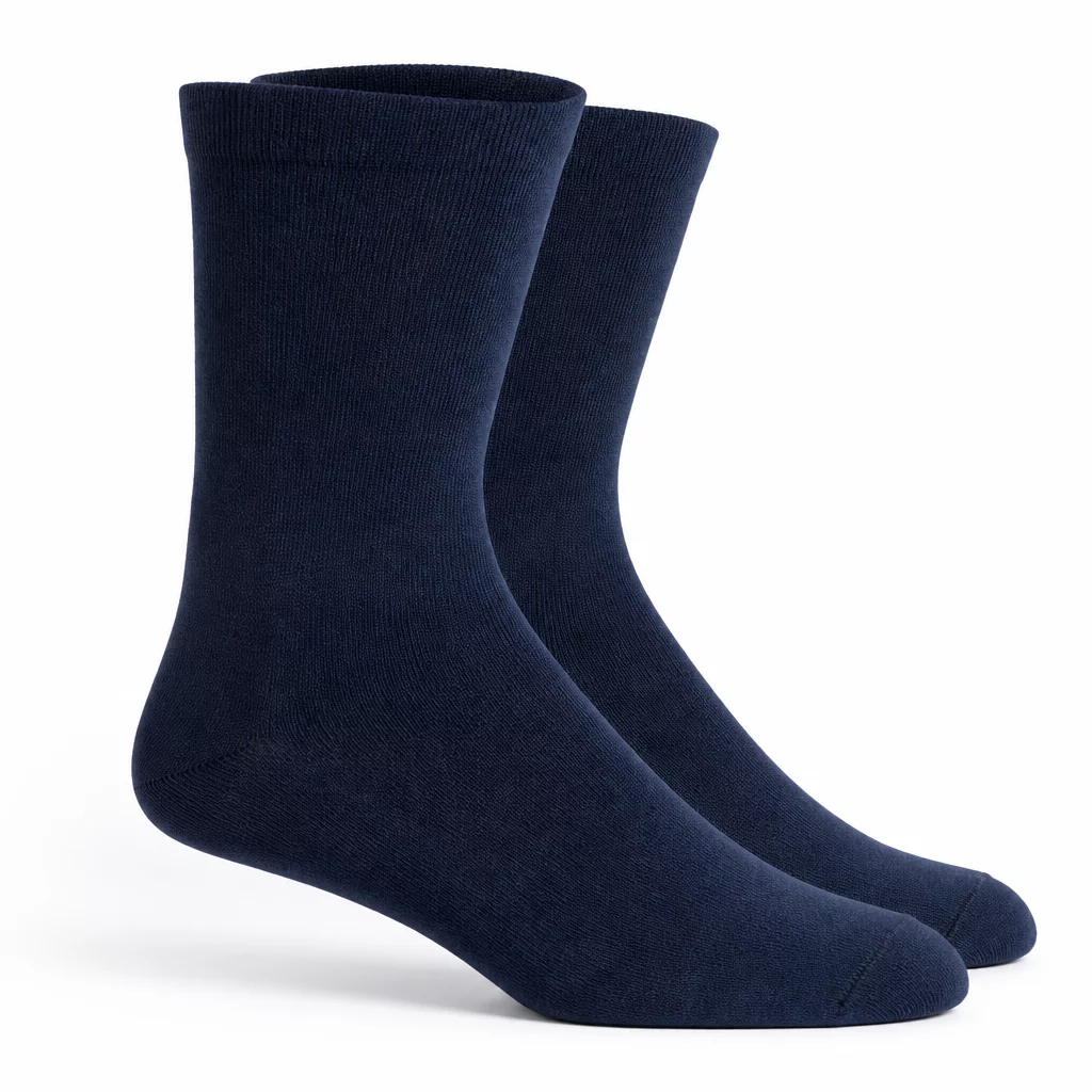Navy Blue Dress Socks - Fine knit mercerized cotton socks